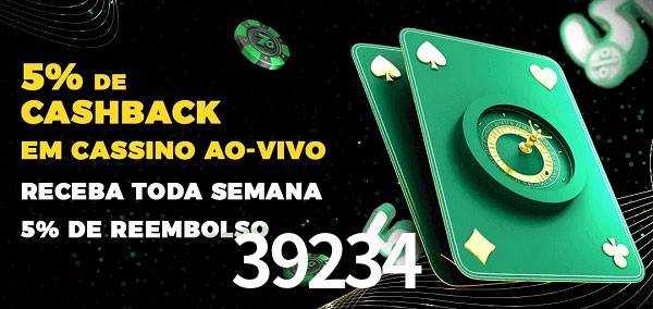 Promoções do cassino ao Vivo 39234